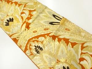 アンティーク　唐花模様織出し袋帯（材料）